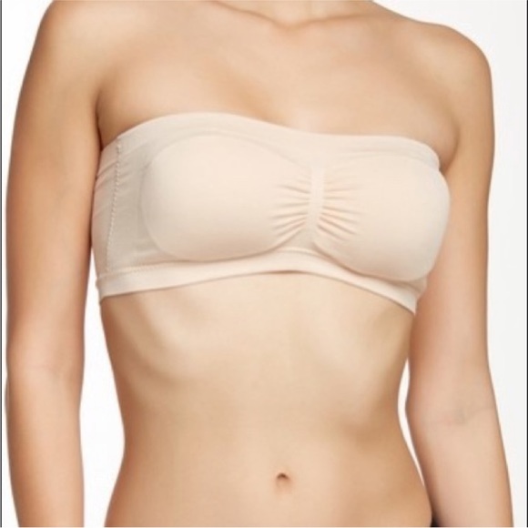 NWT- Halogen Nude Bandeau with removable straps - Picture 1 of 5